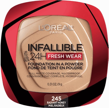 LOREAL INFALLIBLE Up 24H Fresh Wear Foundation In A Powder بودرة الأساس من لوريال بارس