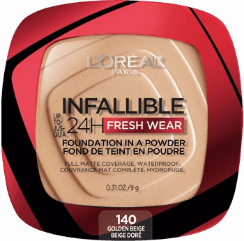 LOREAL INFALLIBLE Up 24H Fresh Wear Foundation In A Powder بودرة الأساس من لوريال بارس