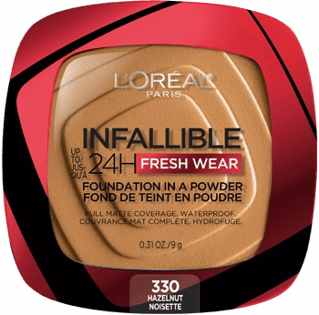 LOREAL INFALLIBLE Up 24H Fresh Wear Foundation In A Powder بودرة الأساس من لوريال بارس