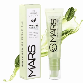 M A R S Glow O' Clock Gel Primer for Face Makeup (30ml) | Enriched with Green Tea Extracts | Dewy Primer | Long Lasting | Power Grip | Ideal for Dry Skin | Pump Dispence