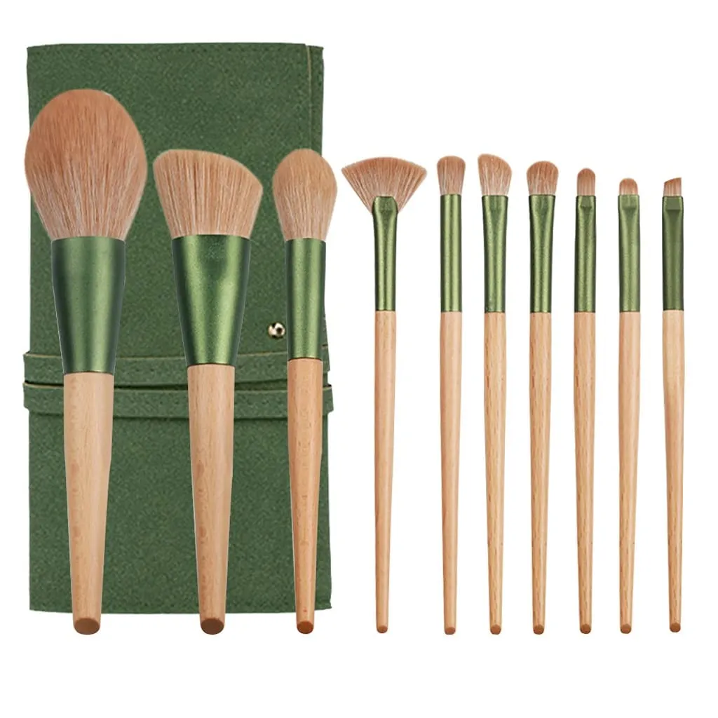 Makeup Brush 10 Sets Beauty Tools with Bag Universal Brush Makeup Brush Foundation Brush(As shown,D)