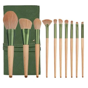 Makeup Brush 10 Sets Beauty Tools with Bag Universal Brush Makeup Brush Foundation Brush(As shown,D)