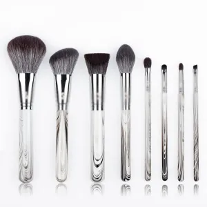 Makeup Brush-8Pcs Marbling Handle Makeup Brushes Series-Synthetic Hair Beauty Tool-Foundation Powder Eyeshadow Pens
