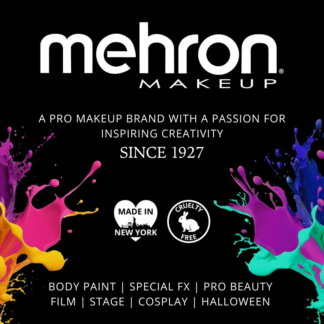 Mehron Makeup CreamBlend Stick | Face Paint, Body Paint, & Foundation Cream Makeup | Perfect for Halloween .75 oz (21 g) (Butterfly Ivory)