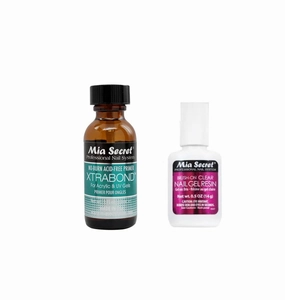 Mia Secret Xtrabond Primer 30 ml / 1 oz (PR110) Brush-on Clear Nail Gel Resin 14g/0.5oz (323)
