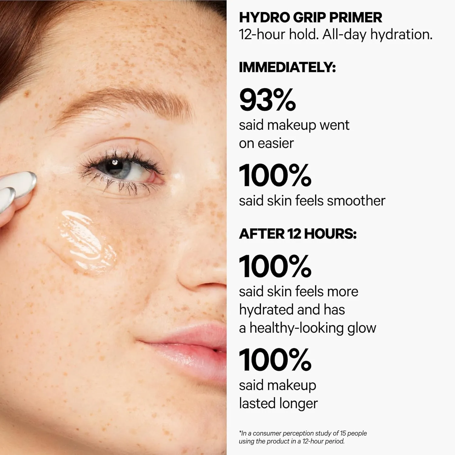 Milk Makeup Hydro Grip Primer with Hyaluronic Acid   Niacinamide – Hydrating Face Primer Grips Makeup for Up to 12 Hours – Silicone-Free, Lightweight Gel with Dewy Finish