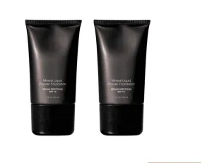 Mineral Liquid Powder Foundation Broad Spectrum SPF 15 Pack of 2 (Almond)