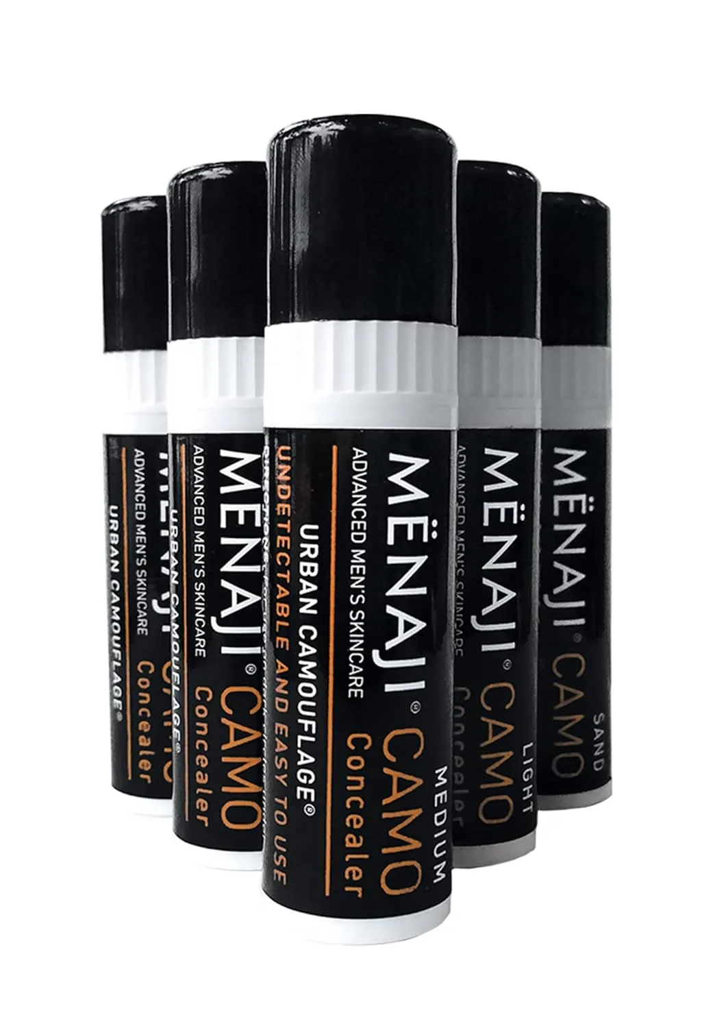 MËNAJI URBAN CAMOUFLAGE® Concealer Stick for Men - Skin Foundation Concealer for Dark Circles, Acne, Under Eye - Corrector - Mens Cosmetics - Bronze - 0.35oz