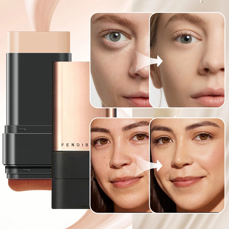 Natürlicher Matte-Finish Foundation Stick mit Pinsel