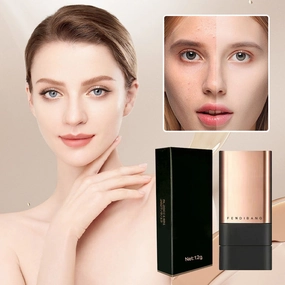 Natürlicher Matte-Finish Foundation Stick mit Pinsel