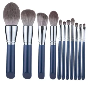NOLITOY Makeup Brushes Set 11pcs Wooden Handle Perfect for Foundation Eye Contouring Blending Use