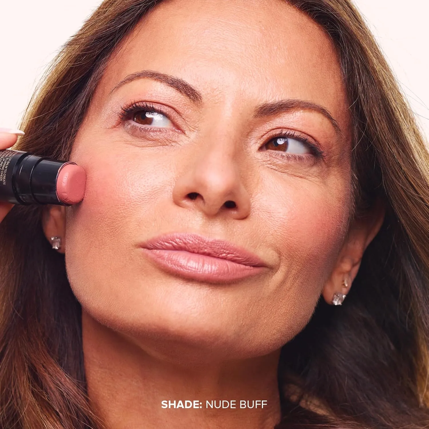 Nudestix Nudies Matte Lux Cream Blush 3-in-1 All Over Face Colour For Cheeks Eyes and Lips w/Blending Blush
