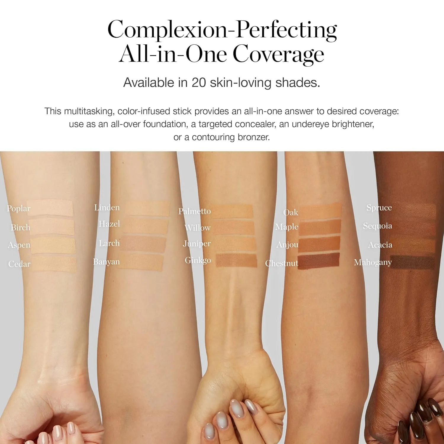 Ogee Sculpted Complexion Foundation Stick (Sequoia 13.5C - Deep Auburn, Copper Undertones) Full Coverage Foundation Makeup - Instantly Balance & Even Complexion - 70% Organic Ingredients