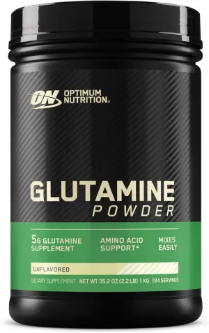 Optimum Nutrition L-Glutamine Muscle Recovery Powder, 1000 Gram, 194 Servings (Pack of 1)