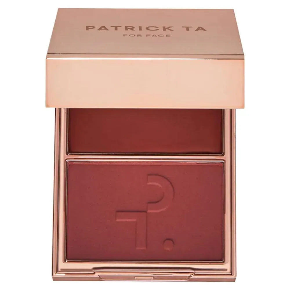 P4trick Ta.- Major Headlines Double-Take Crème & Powder Blush Duo - color: She Knows Who She Is (terracotta)