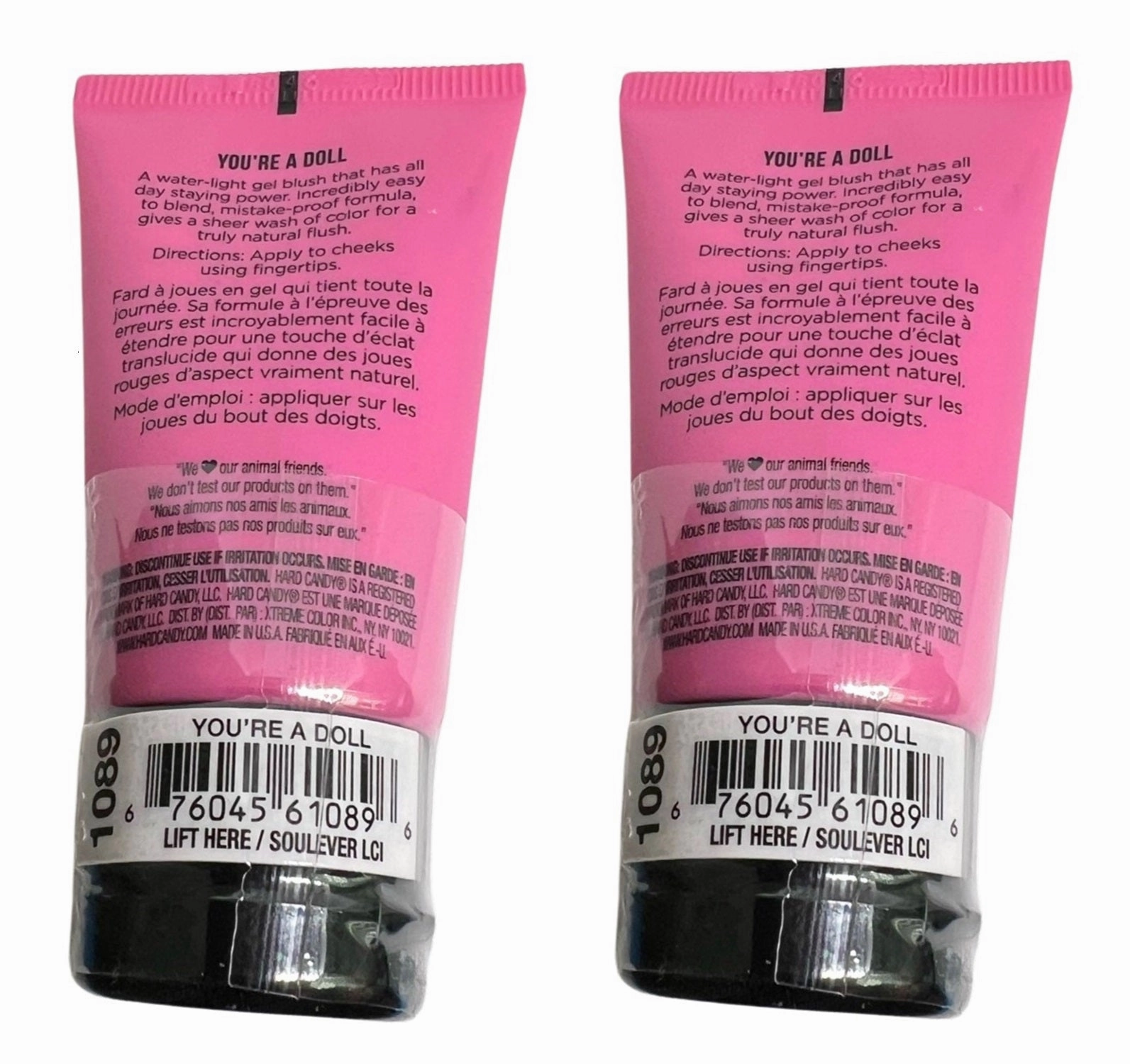 Pack of 2 Hard Candy Cheeky Tints Sheer Blush Gels, You're a Doll 1089
