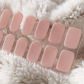 Pale Pink DIY Semi Cured Gel Nail Stickers
