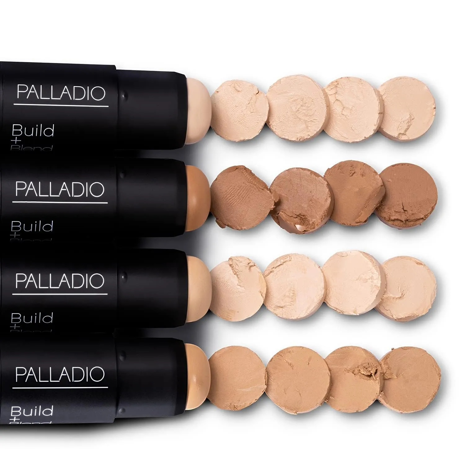 Palladio BUILD   BLEND Foundation Stick, Contour Stick for Face, Professional Makeup for Perfect Look, 0.25 Ounce (Mocha)