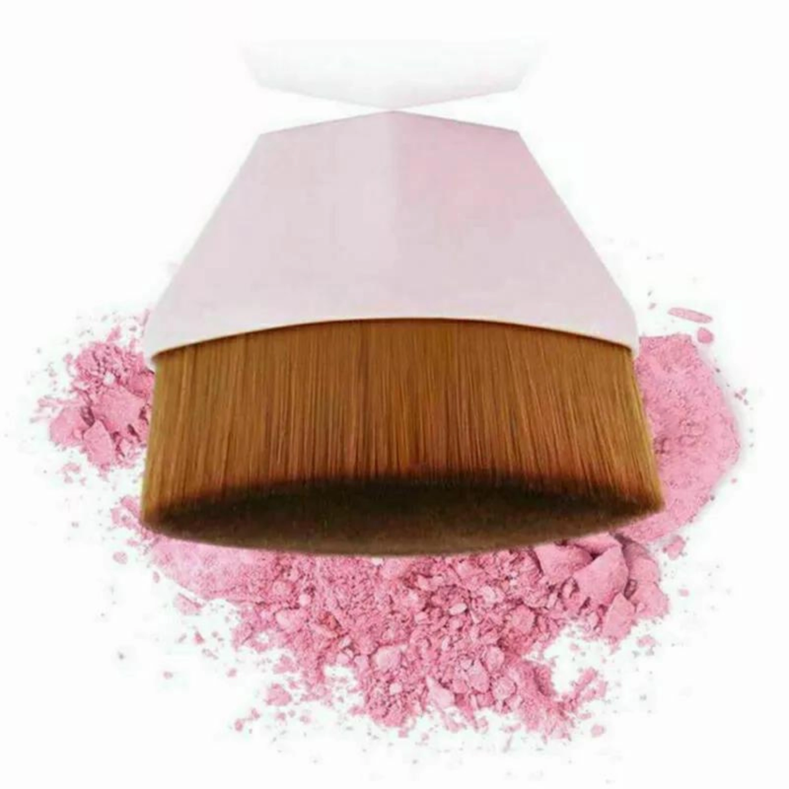 Pink Makeup Brushes Wand Foundation BB Cream High Density Flawless