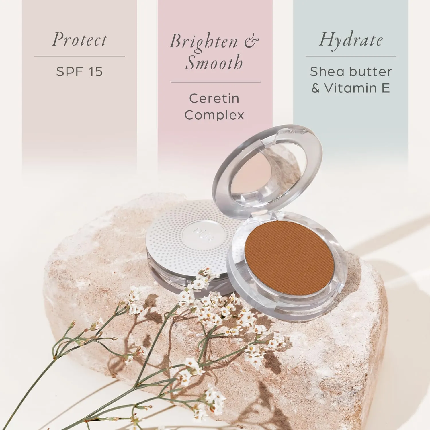 PÜR Beauty 4-in-1 Pressed Mineral Makeup SPF 15 Powder Foundation with Concealer & Finishing Powder- Medium to Full Coverage Foundation- Mineral-Based Powder- Cruelty-Free & Vegan Friendly