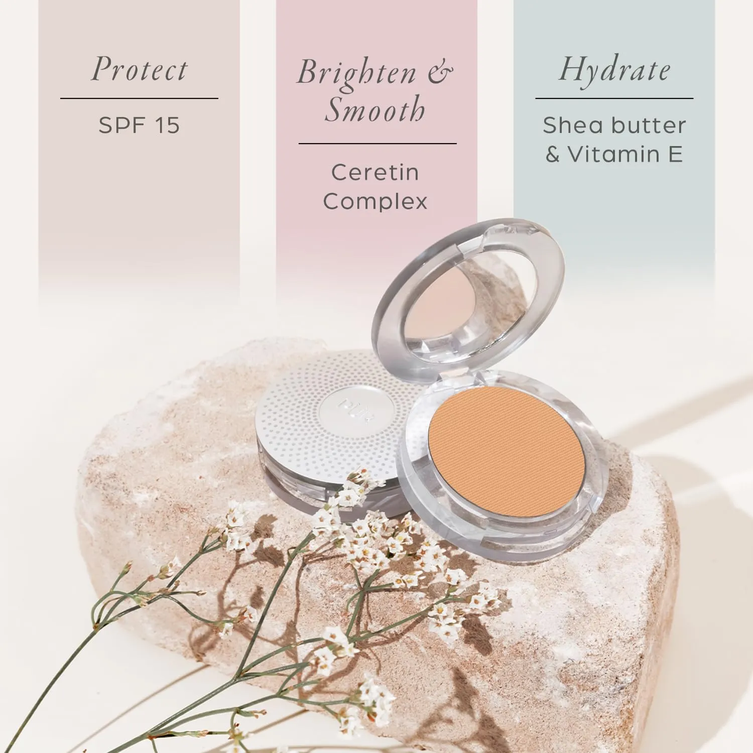 PÜR Beauty 4-in-1 Pressed Mineral Makeup SPF 15 Powder Foundation with Concealer & Finishing Powder- Medium to Full Coverage Foundation- Mineral-Based Powder- Cruelty-Free & Vegan Friendly