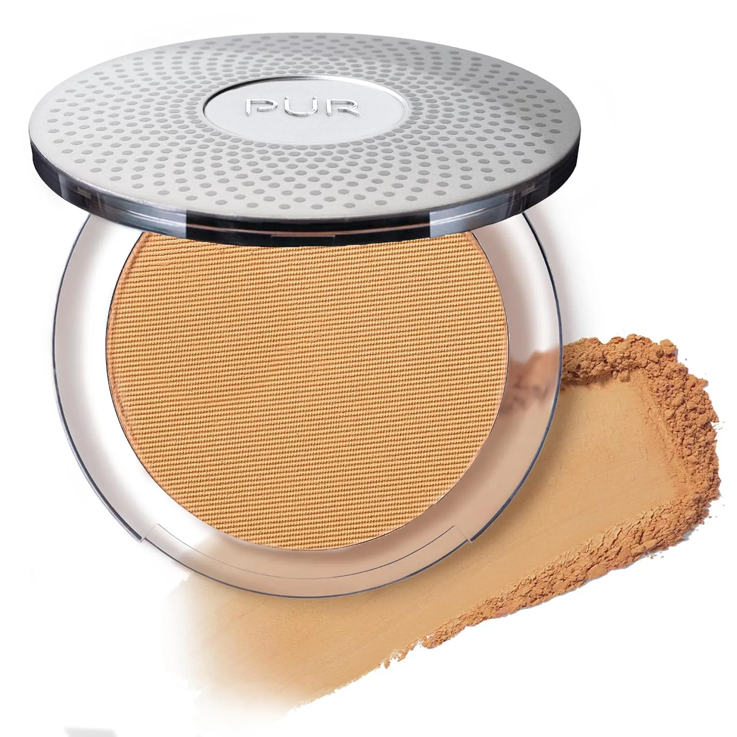 PÜR Beauty 4-in-1 Pressed Mineral Makeup SPF 15 Powder Foundation with Concealer & Finishing Powder- Medium to Full Coverage Foundation- Mineral-Based Powder- Cruelty-Free & Vegan Friendly