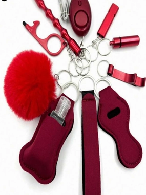 Ruby Red Keychain
