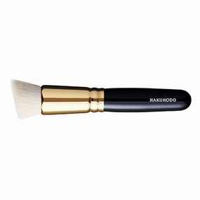 S5557Bk Powder & Liquid Foudation Brush Round & Angled Duo Fiber (2mm) [HB0072]