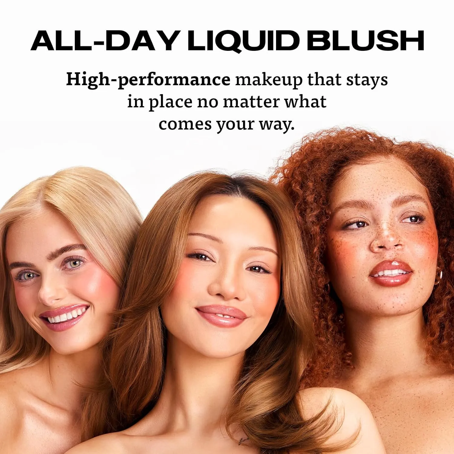 Sacheu Cheek STAY-N Liquid Blush for Cheeks — High Pigment, Buildable, Lightweight Cream Blush Infused With Squalane, for Dewy & Radiant Flushed Cheeks — Long-lasting & Cruelty Free, I'm Bold