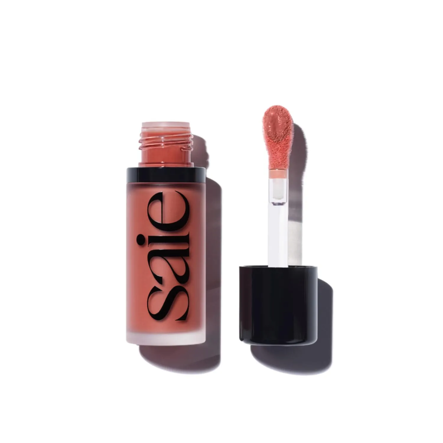 Saie Dew Liquid Blush for Cheeks - Hydrating Cream Blush Stick with a Blendable   Buildable Formula - Skincare Infused Dewy Cheek Tint for a Natural Flush - Glowy Makeup Essential - Cutie (.40 oz)
