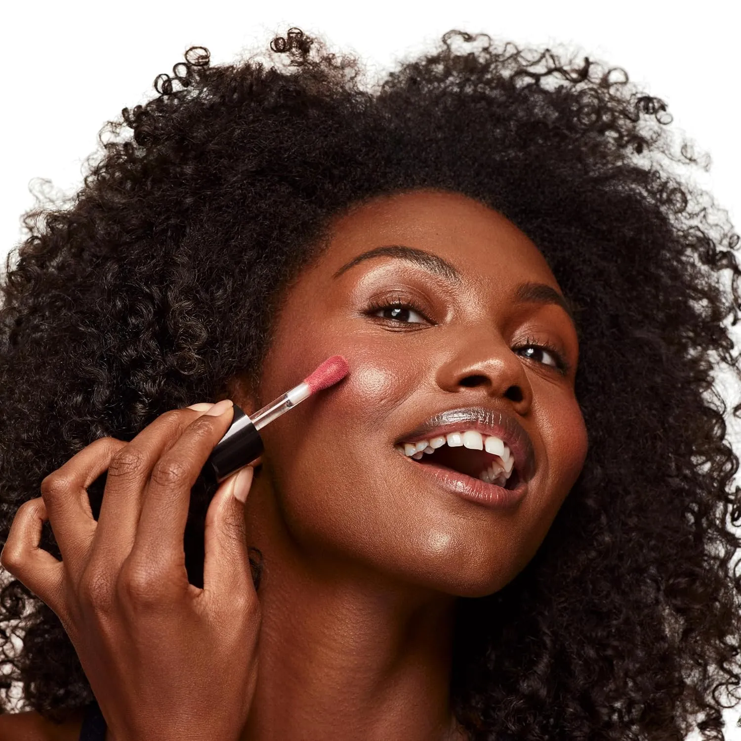 Saie Dew Liquid Blush for Cheeks - Hydrating Cream Blush Stick with a Blendable   Buildable Formula - Skincare Infused Dewy Cheek Tint for a Natural Flush - Glowy Makeup Essential - Cutie (.40 oz)