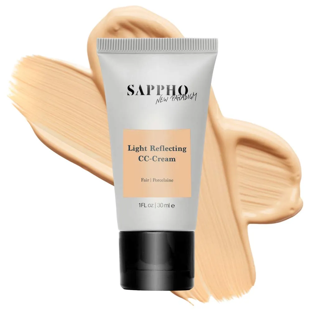 SAPPHO New Paradigm - Organic Light Reflecting CC Cream | Clean, Vegan, Cruelty-Free Makeup (1 - Fair)