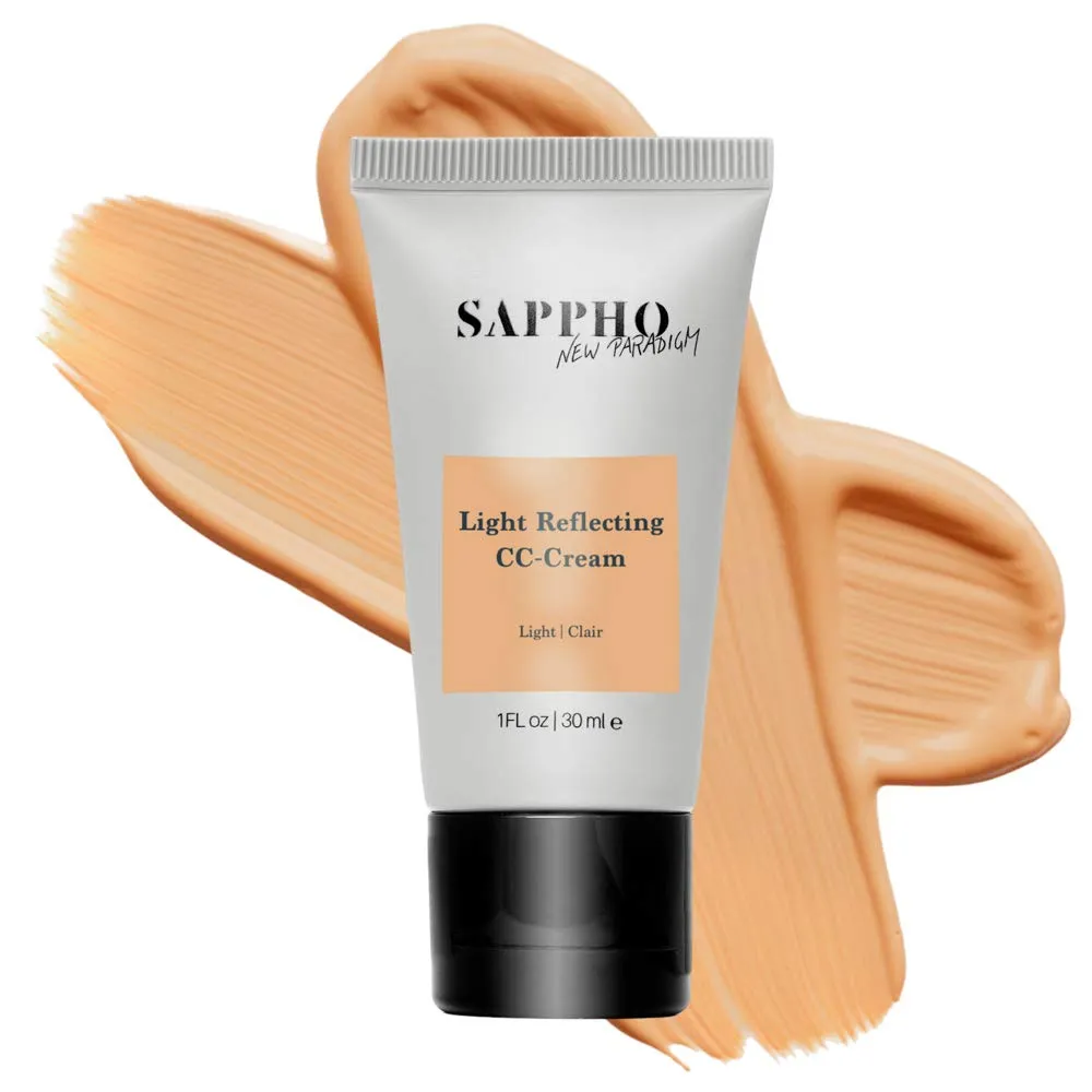 SAPPHO New Paradigm - Organic Light Reflecting CC Cream | Clean, Vegan, Cruelty-Free Makeup (Light)