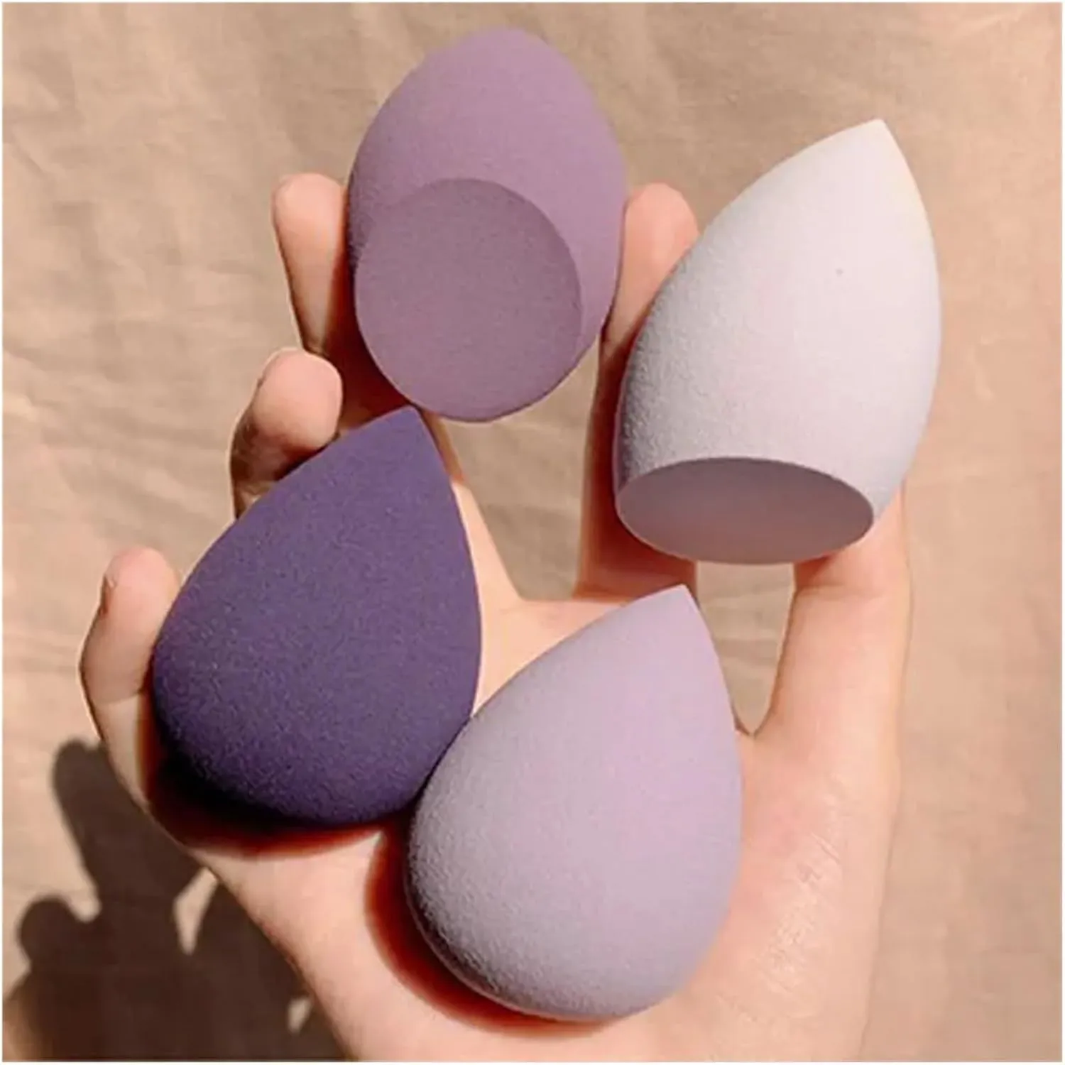 SBTRKT 4pcs/bag Fashion Make Up Blender Cosmetic Puff Makeup Sponge Foundation Powder Sponge Beauty Tool Makeup Tool Accessories (Color : 01)