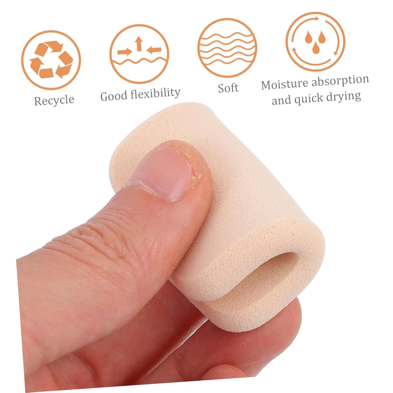 Set of 2 Makeup Sponges Travel Case Face Powder Puff for Cream Soft and Gentle E1002 Skin Tone Versatile for Salon Home Travel