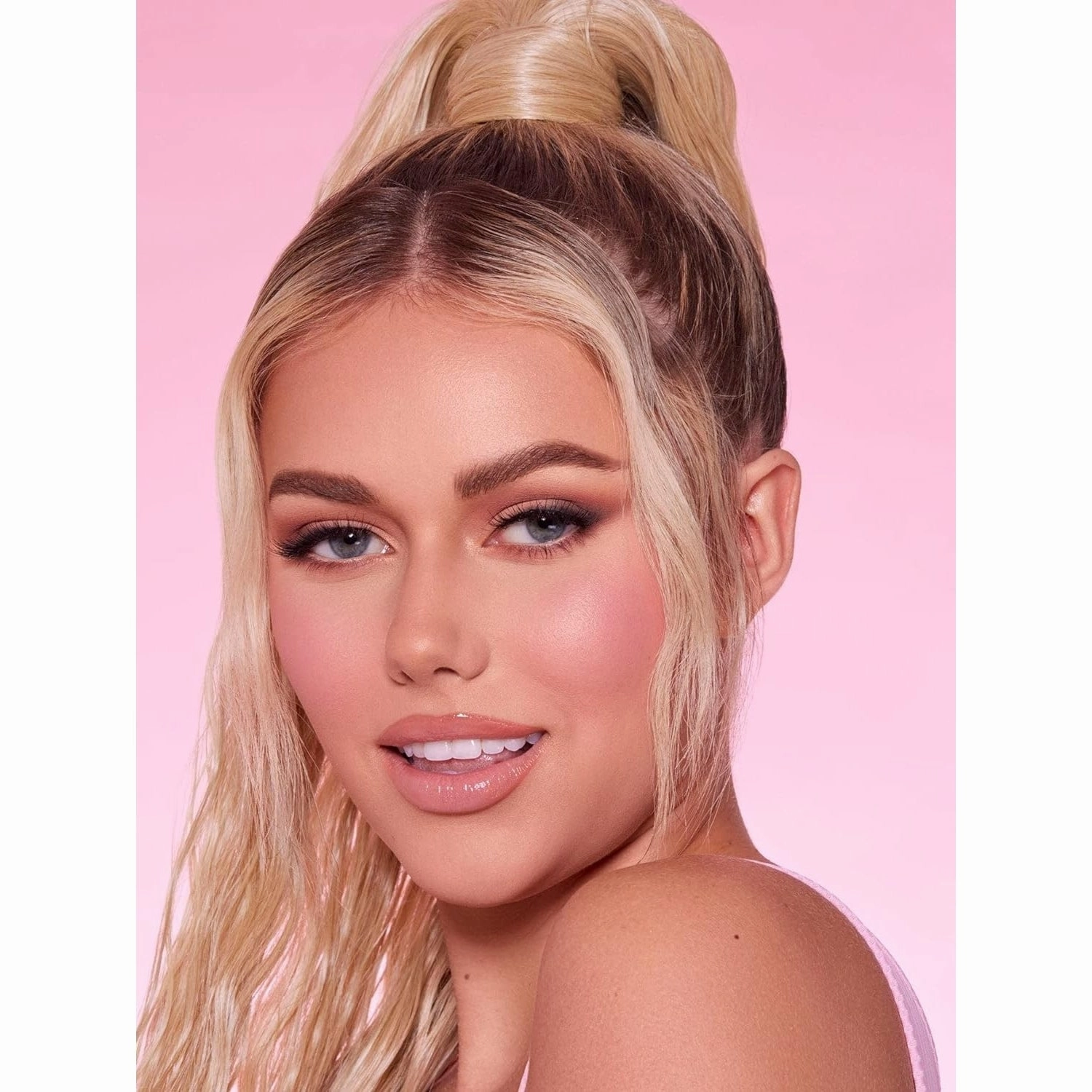 SHEGLAM Makeup - Color Bloom Liquid Blush Matte Finish - Long-wearing Waterproof Gel-Cream Blush with Sponge Tip Applicator (Love Cake), 5.2 grams, 1.0 count, 1