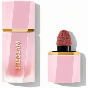 SHEGLAM Makeup - Color Bloom Liquid Blush Matte Finish - Long-wearing Waterproof Gel-Cream Blush with Sponge Tip Applicator (Love Cake), 5.2 grams, 1.0 count, 1