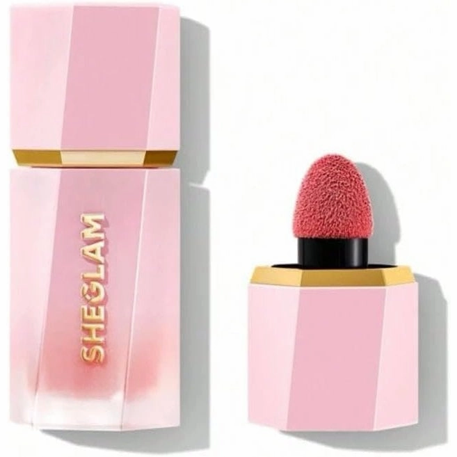 SHEGLAM Makeup - Color Bloom Liquid Blush Matte Finish - Long-wearing Waterproof Gel-Cream Blush with Sponge Tip Applicator (Love Cake), 5.2 grams, 1.0 count, 1