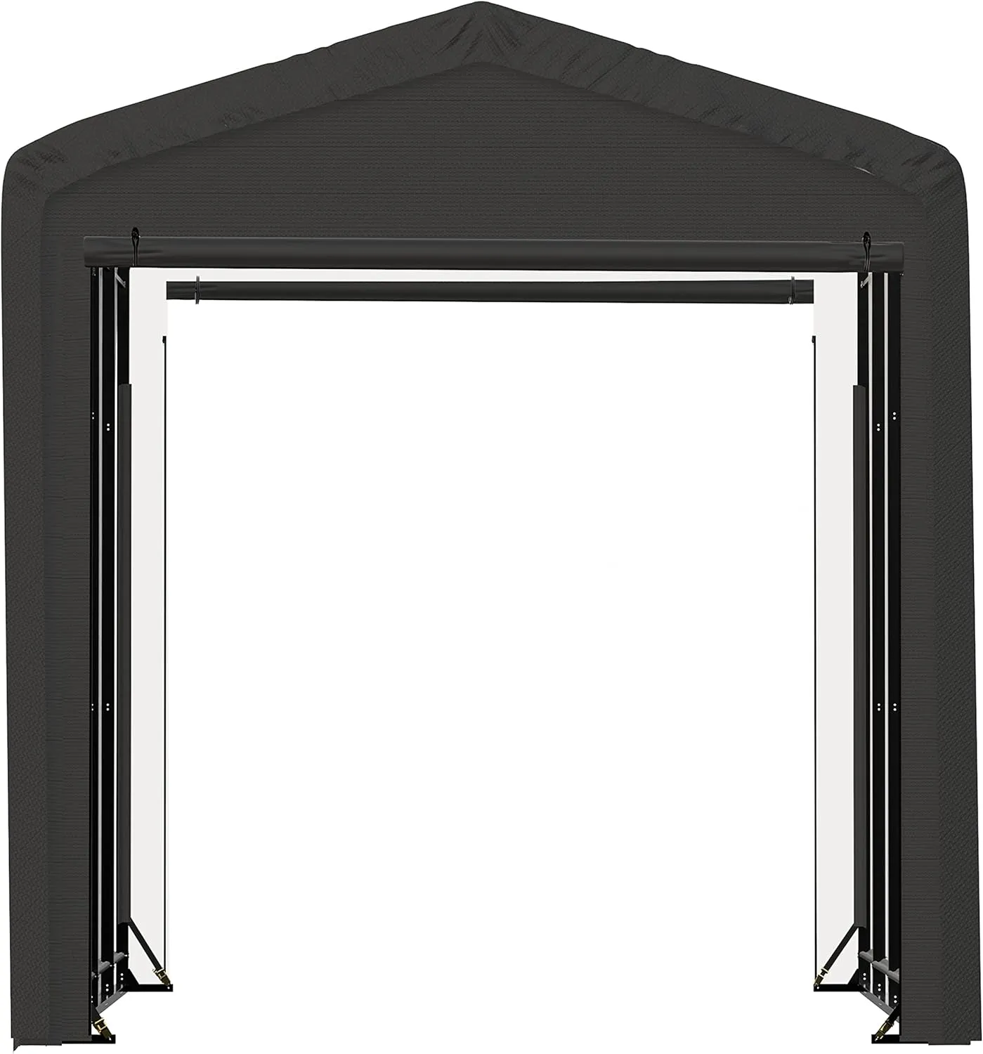 ShelterLogic ShelterTube Garage & Storage Shelter, 14' x 18' x 16' Heavy-Duty Steel Frame Wind and Snow-Load Rated Enclosure, Gray