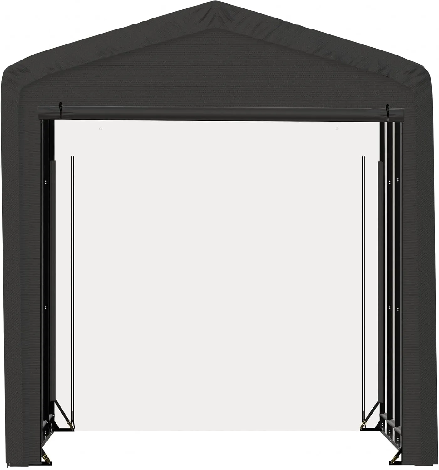 ShelterLogic ShelterTube Garage & Storage Shelter, 14' x 18' x 16' Heavy-Duty Steel Frame Wind and Snow-Load Rated Enclosure, Gray