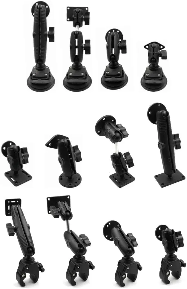Strg C Size 1.5"" Ball Mounts Ball Base with Big Clamp, Ball Mount Base Compatible with RAM and 1.5 Inch Ball Double Socket Arm Systems from Arkon, iBolt and Tackform Enterprise Series, Black