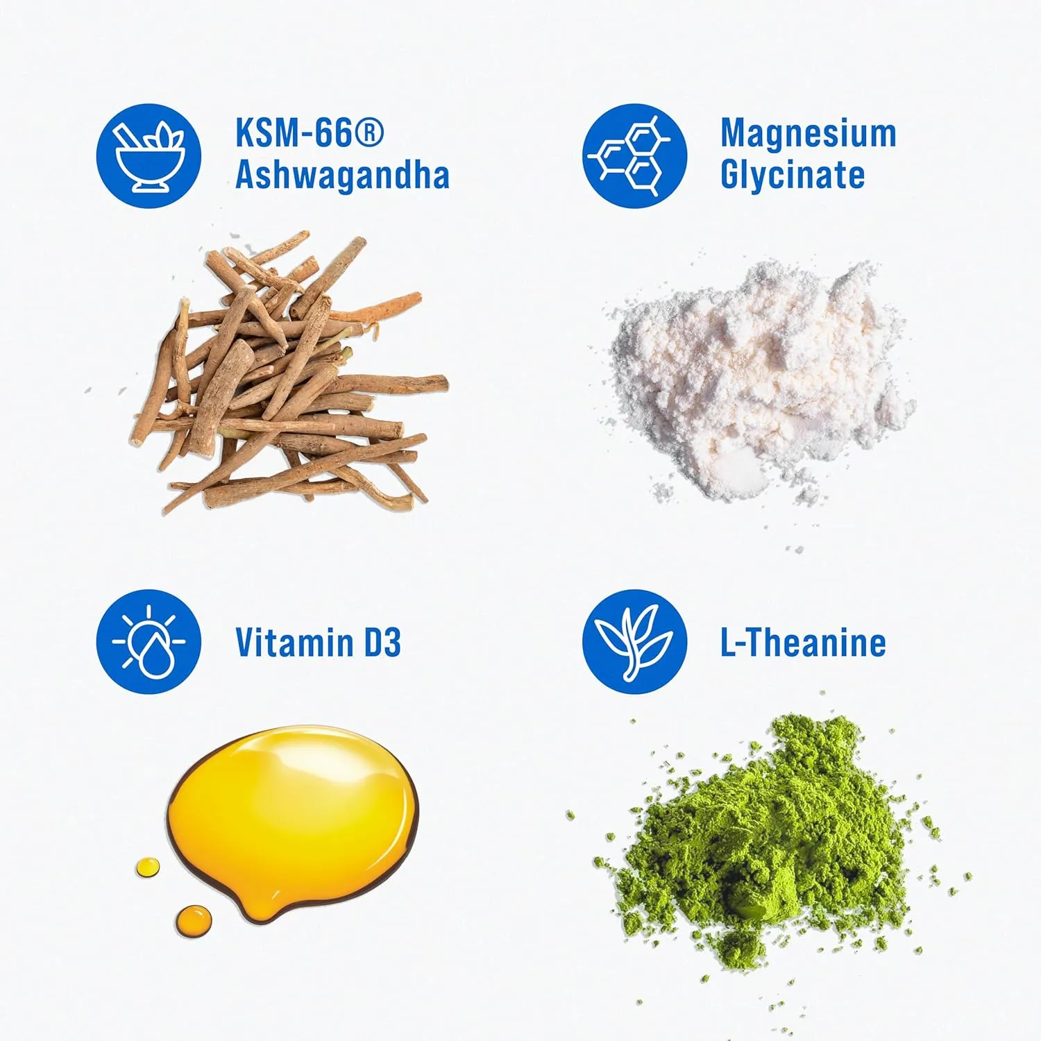 Supercalm Powdered Drink Mix, Blue Coconut, L Theanine, Ksm-66 Ashwagandha, Magnesium Glycinate, Vitamin D 3, Supplements for Relaxation & Focus, No Sugar, Non GMO, On The Go, 20 Srvgs