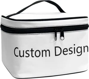 Uasibuni Travel Makeup Bag,Small Makeup Bag Organizer Cosmetic Bags Custom Print Pattern Make Up Bag Makeup Organizer Case