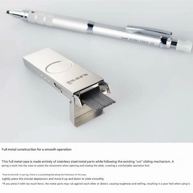 Uni Smudge-Proof Lead with Metal Case - 0.5 mm - HB