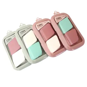 VICASKY 8pcs Makeup Sponges for Foundation Cosmetic Wedges Sponges Volumizing Powder Puff Pressed Powder Puff Applicator 2-in-1 Wet Dry